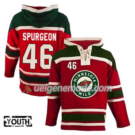 Kinder Eishockey Minnesota Wild Spurgeon 46 Rot Sawyer Hooded Sweatshirt